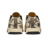 Beige Camo Outwork Edge Shoes Back Angle.