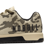 Beige Camo Outwork Edge Shoes Detail Angle.