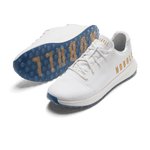 Men's Stadium White Ripstop Golf Shoes Angled