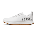 Women's White Leather Golf Shoes Side Angle