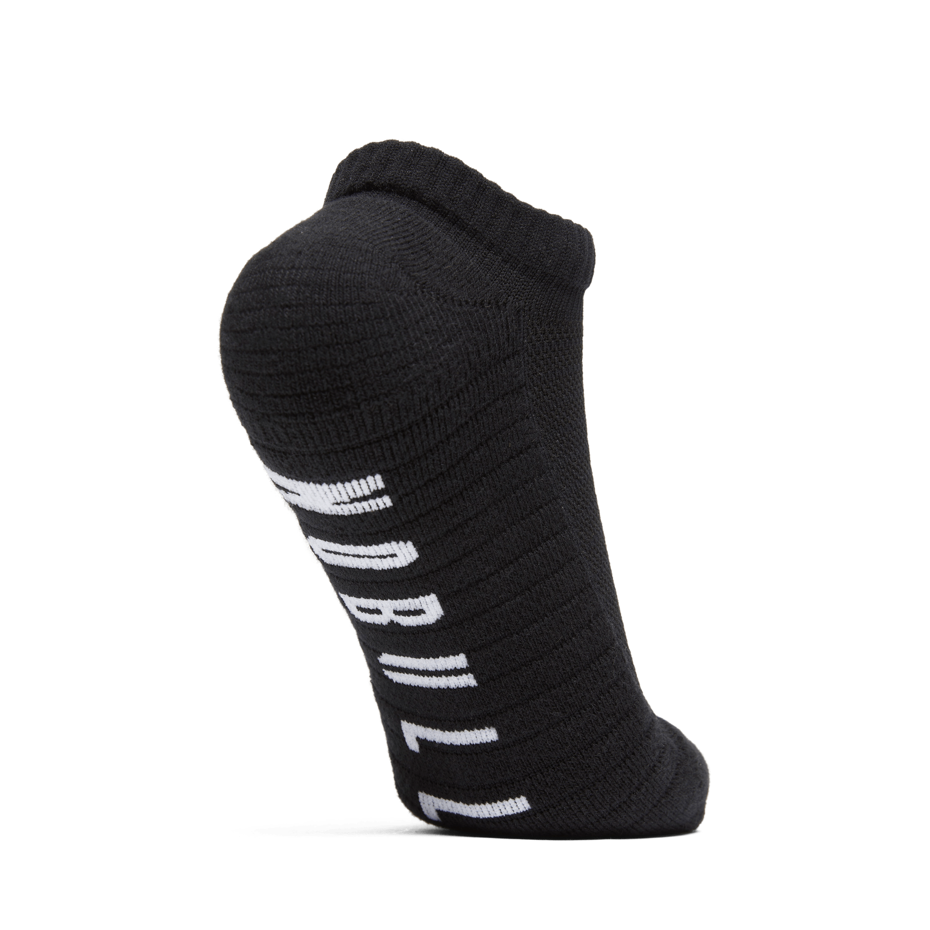 Black Low Sock Back Silhouette Angle