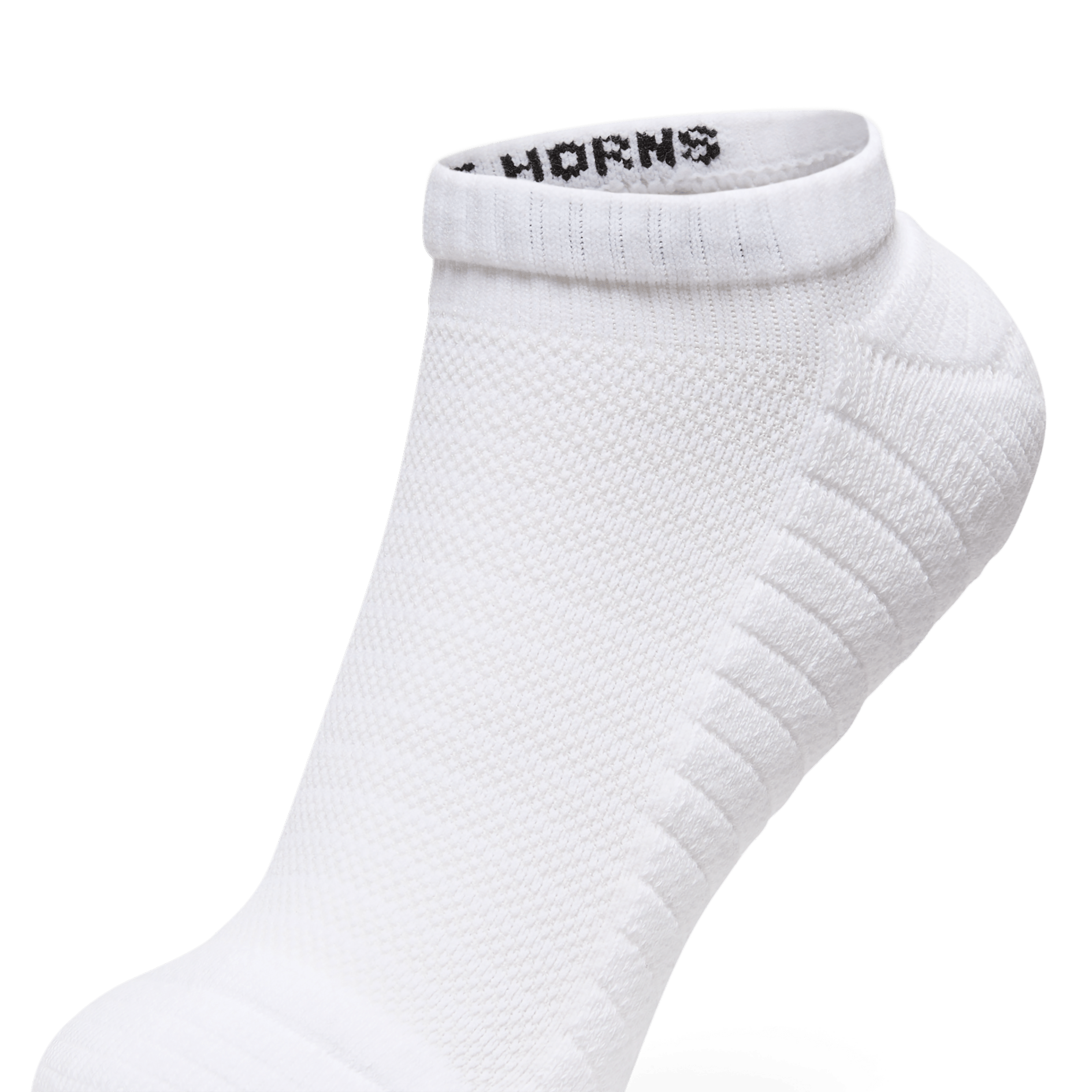 White Low Sock Top Silhouette Angle
