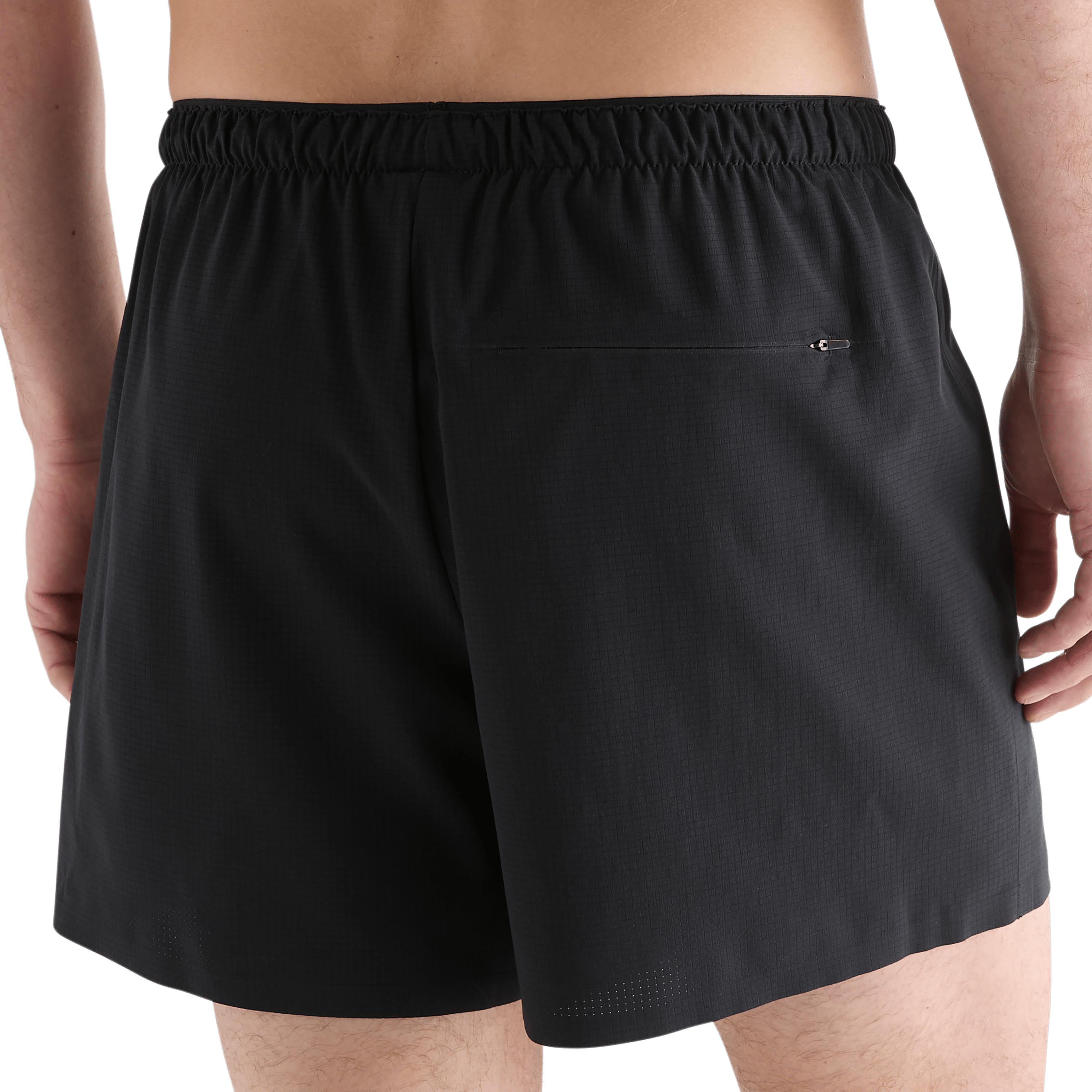 Men's Black Light Lined Short 5" Back Angle