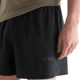 Men's Black Light Lined Short 5" NOBULL Angle