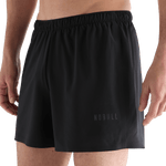 Men's Black Light Lined Short 5" Front Angle