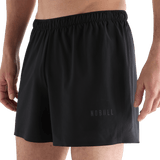 Men's Black Light Lined Short 5" Front Angle