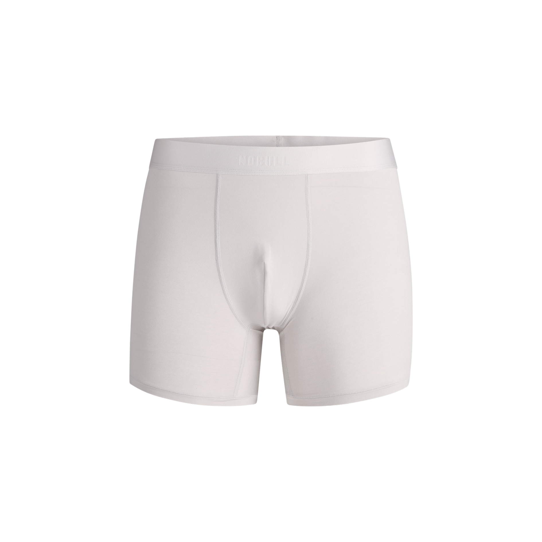 Men's Light Grey Allday Boxer Brief 5" Front Silhouette Angle