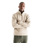Men's Chalk Allday Elements 1/4 Zip Front Angle
