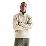 Men's Chalk Allday Elements 1/4 Zip Front Angle