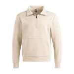 Men's Chalk Allday Elements 1/4 Zip Silhouette Angle