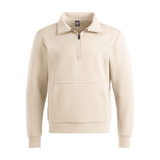 Men's Chalk Allday Elements 1/4 Zip Silhouette Angle