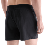 Men's Black Hybrid Short 5" Back Angle