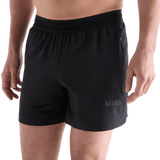 Men's Black Hybrid Short 5" Front Angle