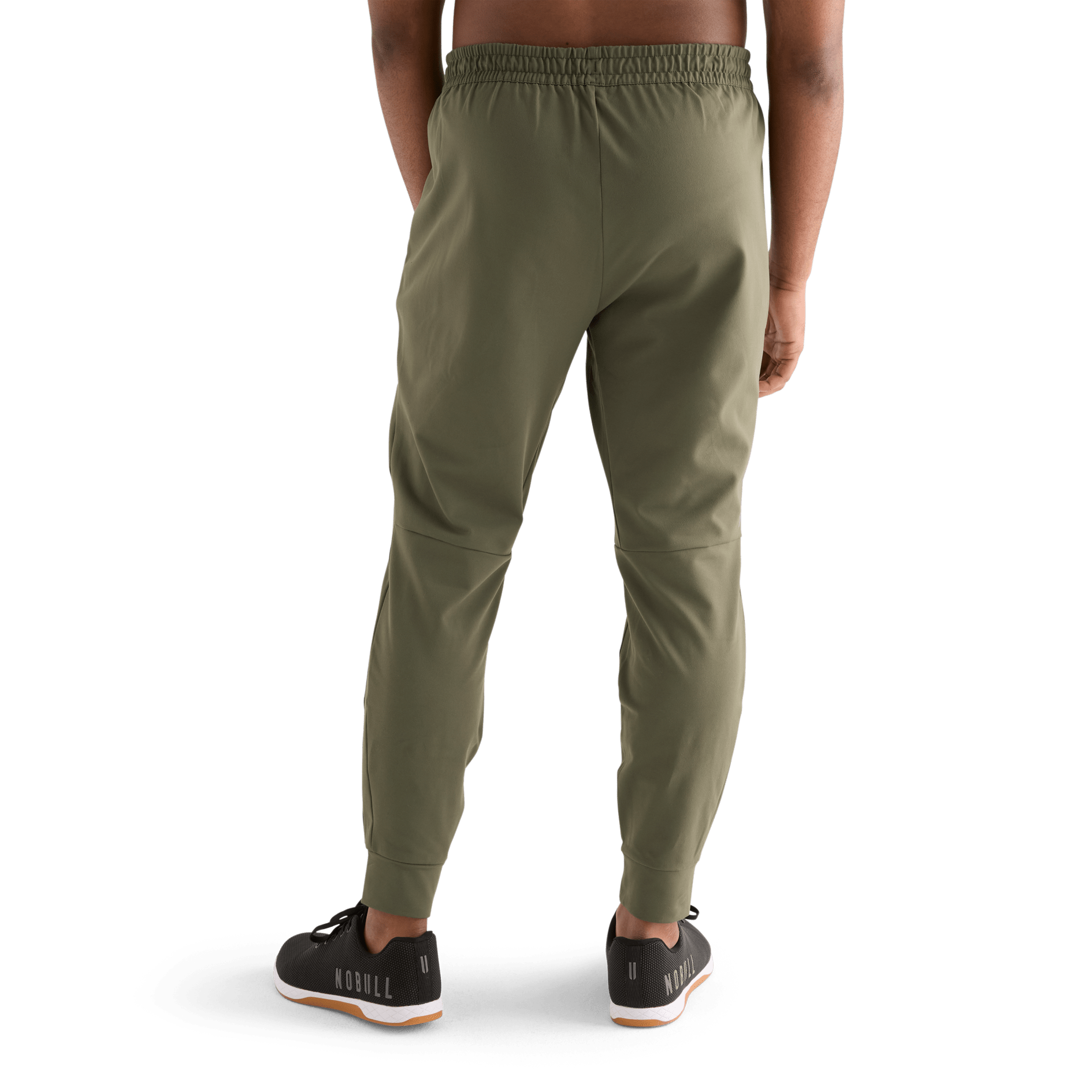 Men's Army Green Jogger Back Angle
