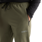 Men's Army Green Jogger Pocket Angle