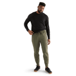 Men's Army Green Jogger Front Full Body Angle