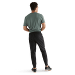 Men's Black Jogger Back Full Body Angle