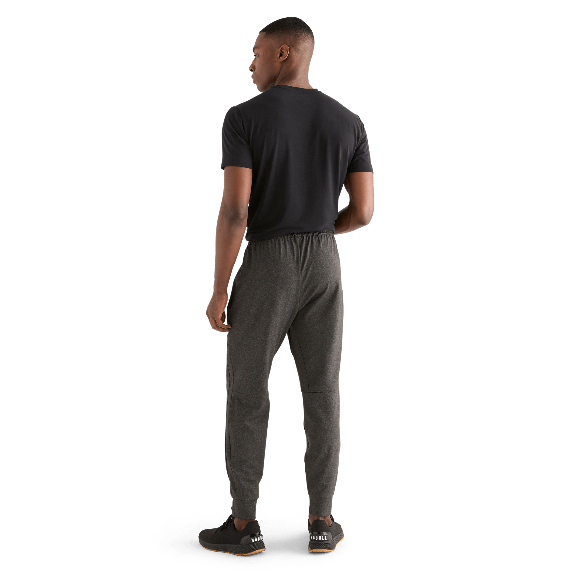 Men's Charcoal Jogger Back Full Body Angle