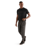 Men's Charcoal Jogger Front Full Body Angle