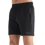 Men's Black Lightweight Knit Short 7" Front Angle