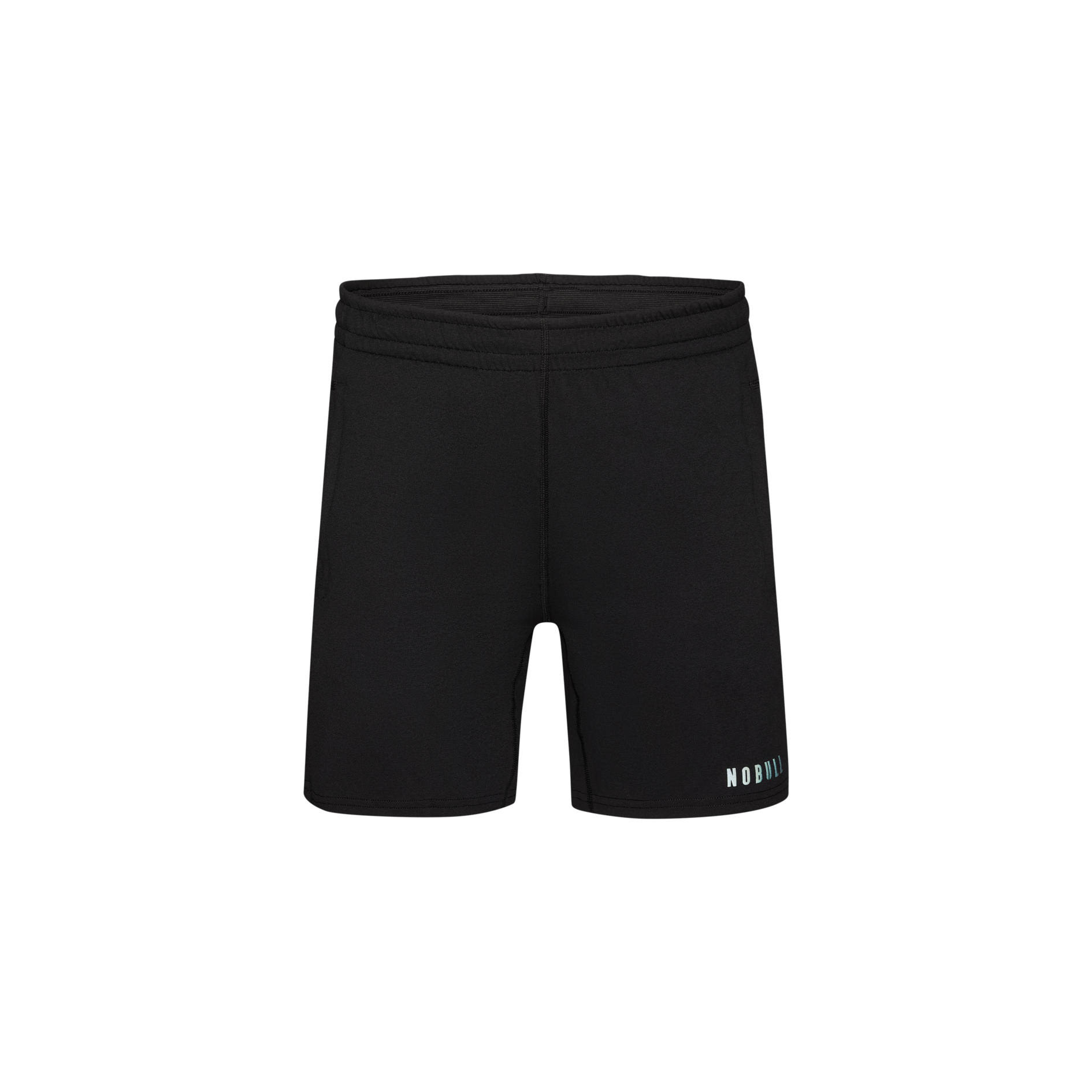 Men's Black Lightweight Knit Short 7" Silhouette Angle