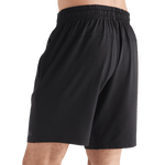 Men's Black Lightweight Knit Short 9" Back Angle