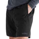 Men's Black Lightweight Knit Short 9" Pocket Angle