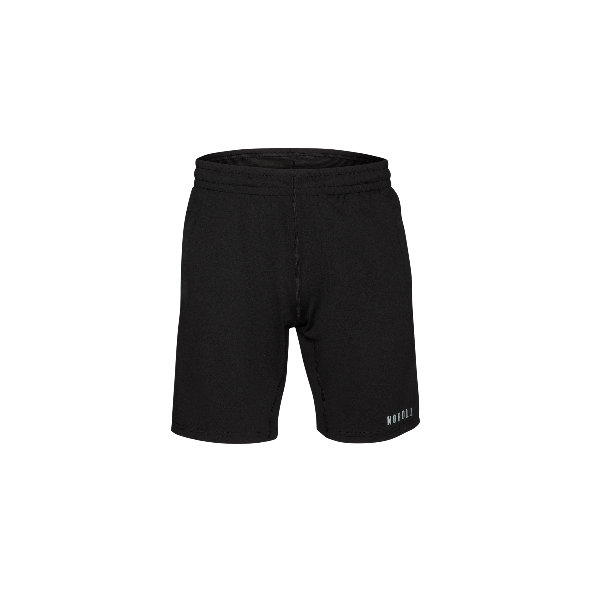 Men's Black Lightweight Knit Short 9" Silhouette Angle