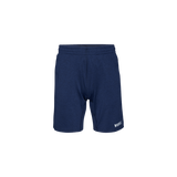 Men's Navy Heather Lightweight Knit Short 9" Silhouette Angle
