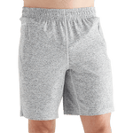 Men's White Heather Lightweight Knit Short 9" Front Angle