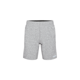 Men's White Heather Lightweight Knit Short 9" Silhouette Angle