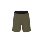 Men's Army Green Textured Knit Short 7" Silhouette Angle