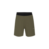 Men's Army Green Textured Knit Short 7" Silhouette Angle