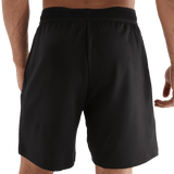 Men's Black Textured Knit Short 7" Back Angle