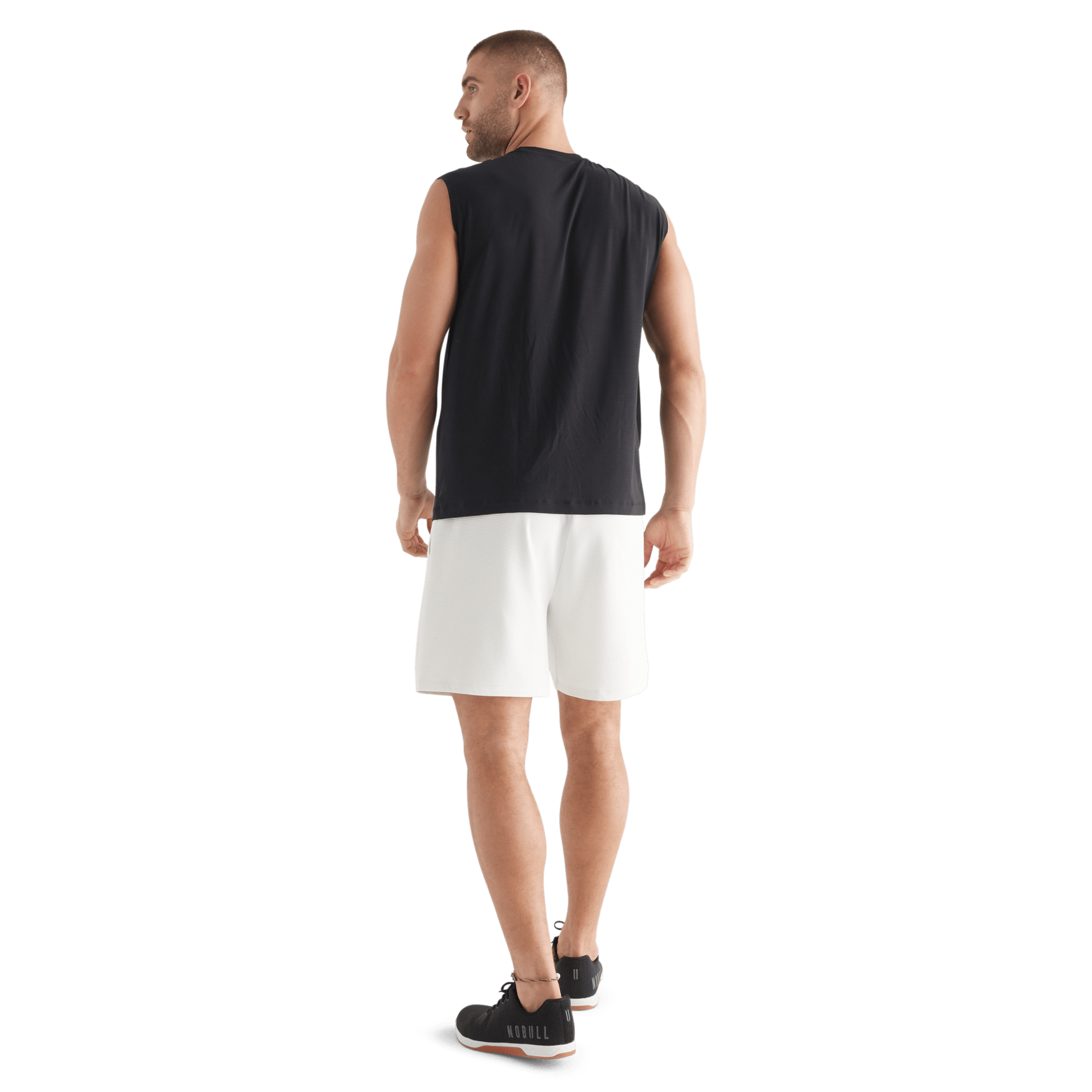 Men's Vapor Textured Knit Short 7" Back Full Body Angle