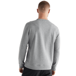Men's Heather Grey NOBULL Crew Sweatshirt Back Angle