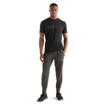 Men's Black NOBULL Tee Front Full Body Angle