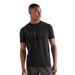 Men's Black NOBULL Tee Front Angle