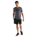 Men's Charcoal NOBULL Tee Front Full Body Angle