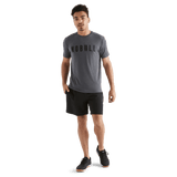Men's Charcoal NOBULL Tee Front Full Body Angle