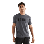 Men's Charcoal NOBULL Tee Front Angle