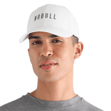 NOBULL Bright White Performance Hat Front Angle