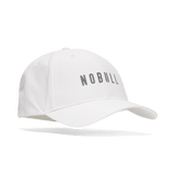NOBULL Bright White Performance Hat Silhouette Angle