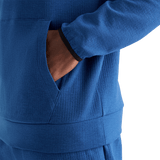 Men's Blue Quartz Drive Hoodie Front Pocket