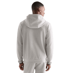 Men's Heather Grey Drive Hoodie on Model Back Angle