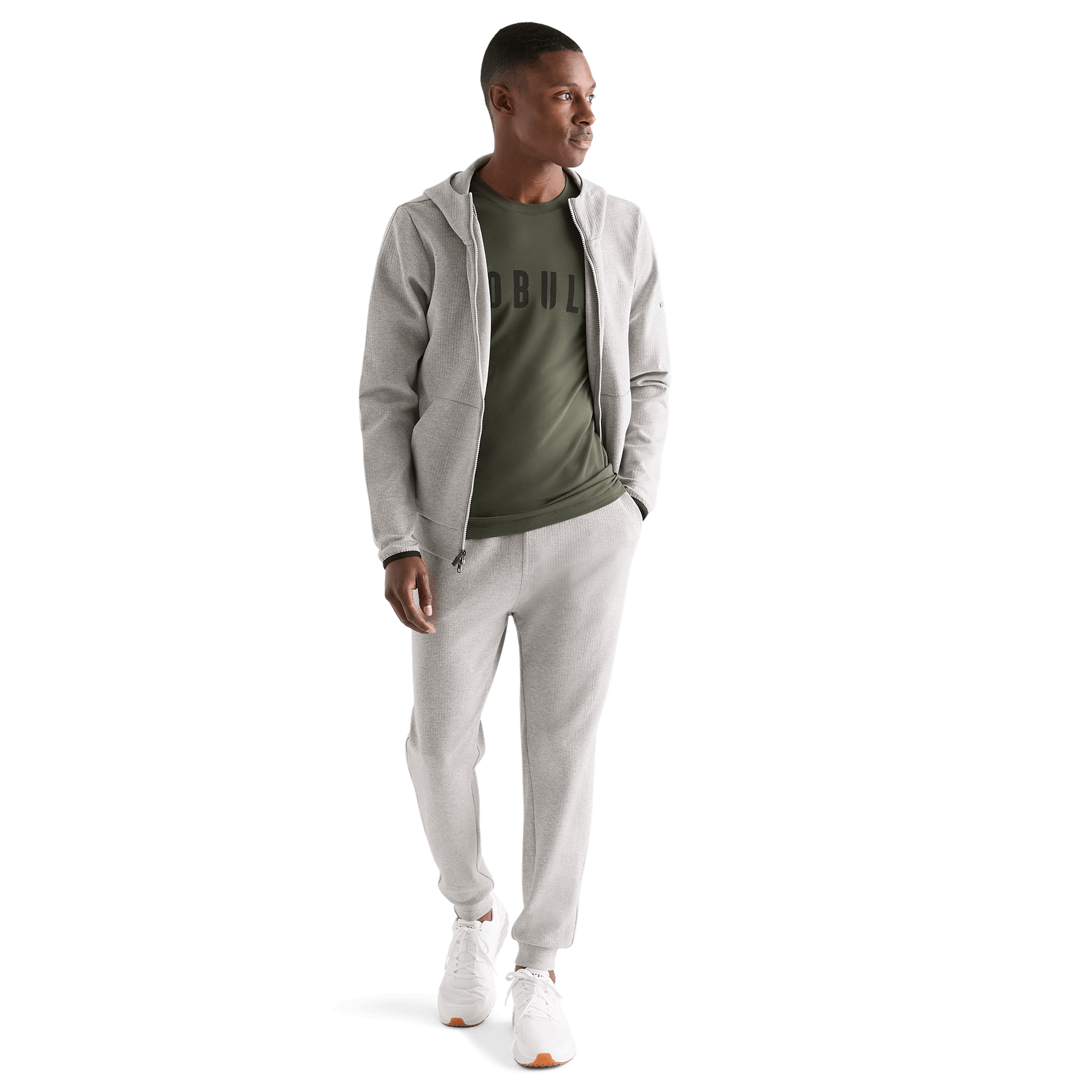 Men's Heather Grey Drive Jogger Front