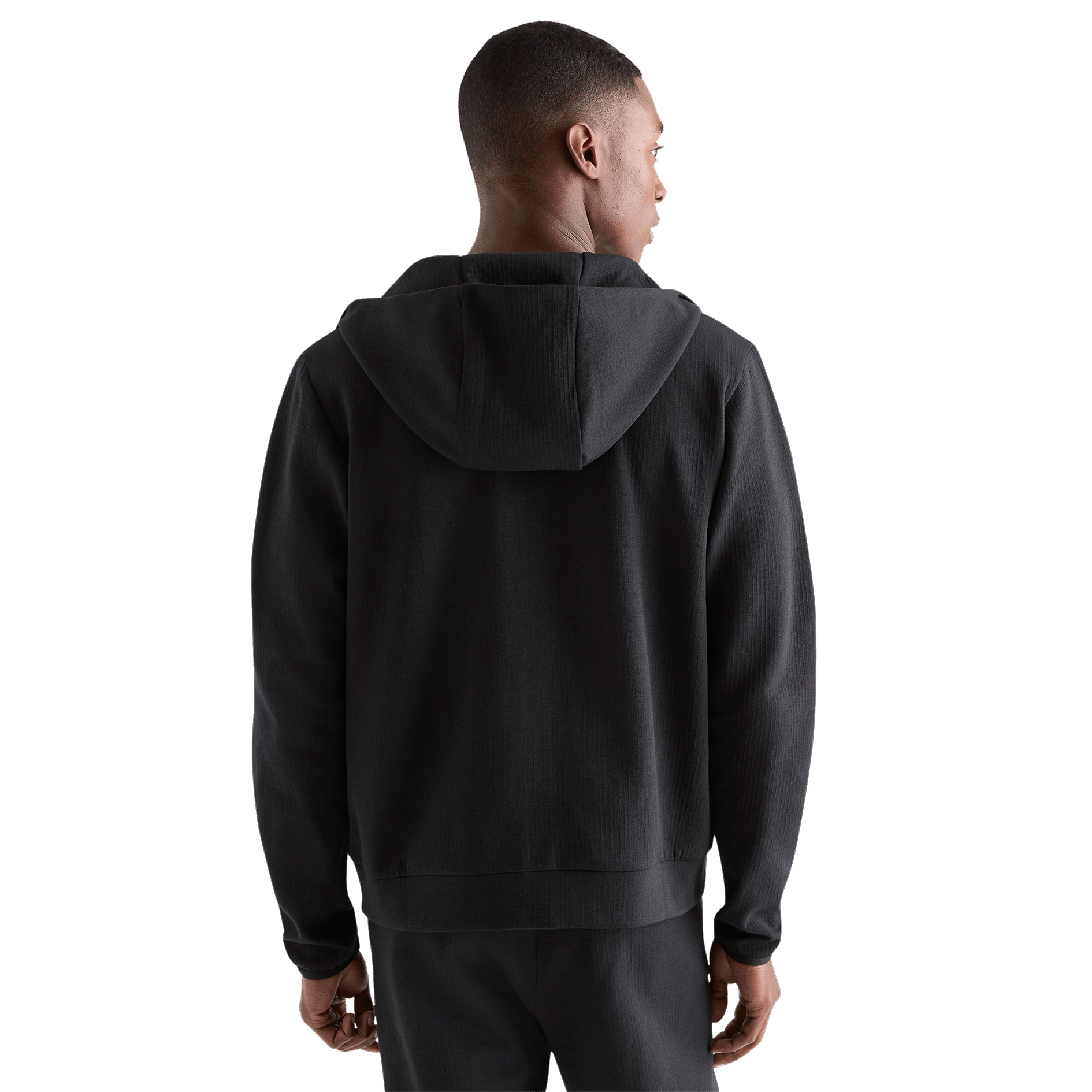 Men's Black Drive Zip-Up Back