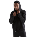 Men's Black Drive Zip-Up Open Front