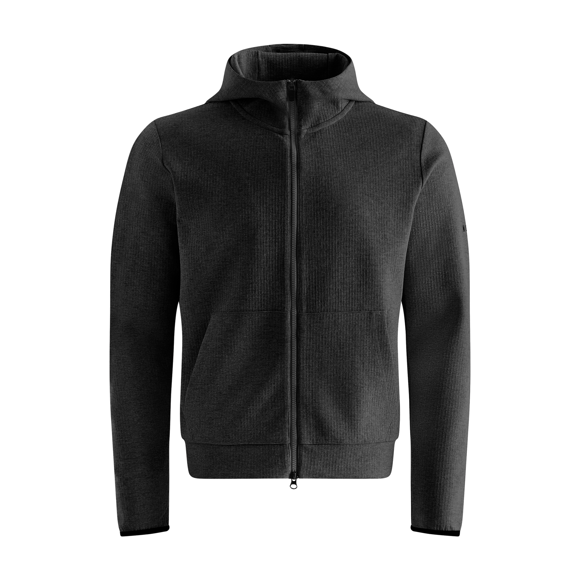 Men's Black Drive Zip-Up Silhouette Front