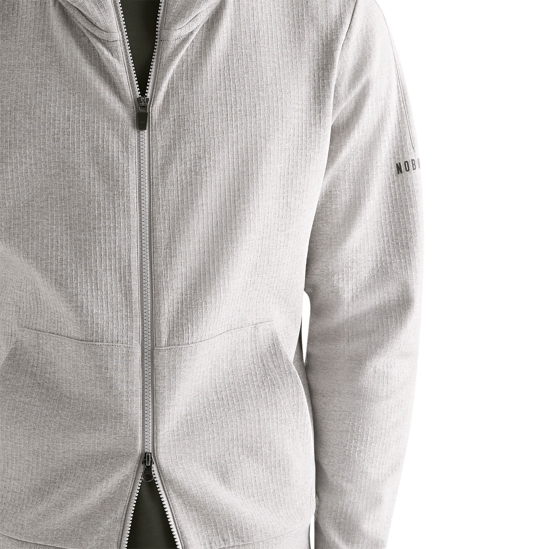 Men's Heather Grey Drive Zip-Up Zipper